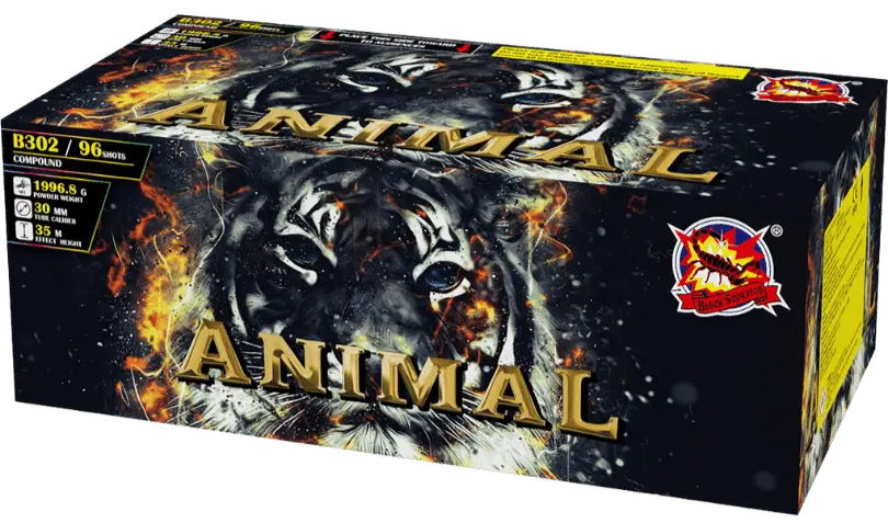 Animal 96 Shots Premium Barrage Cake