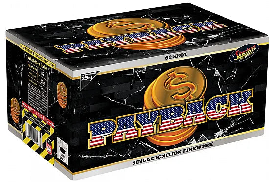 PAYBACK 82 shots Barrage Cake