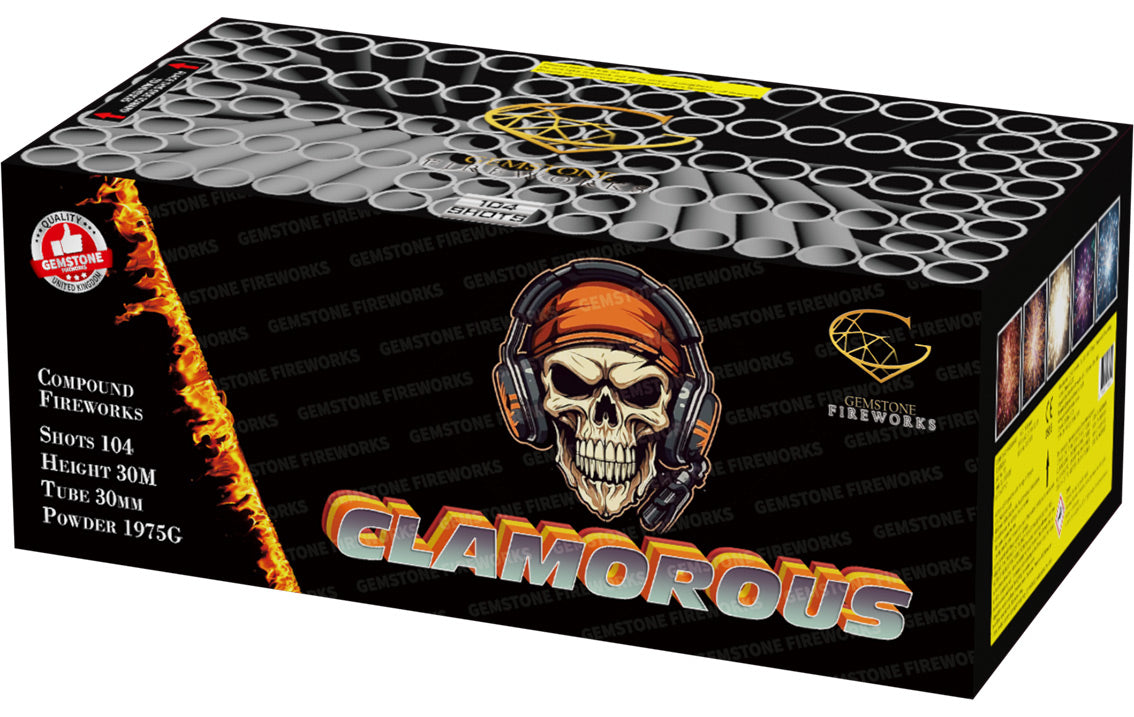Clamorous 104-Shot Barrage Cake