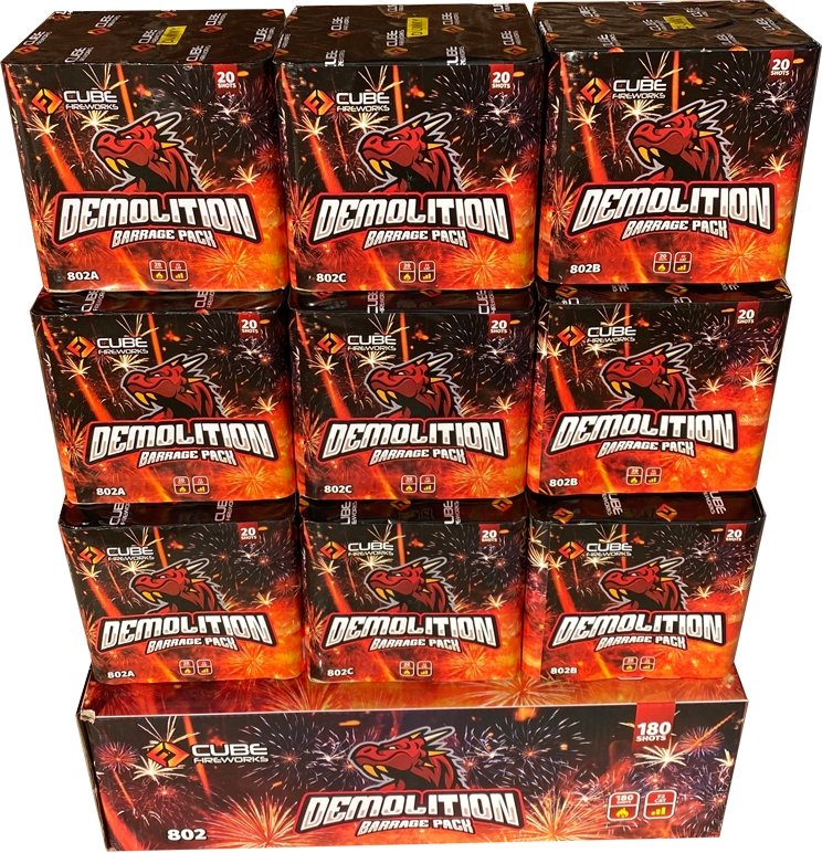 Demolition 20 Shot 9 Pack Barrage