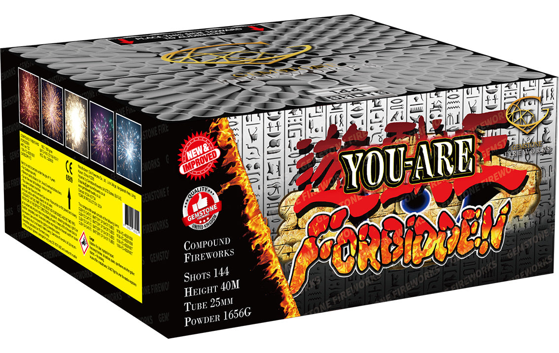 FORBIDDEN 144 shots Barrage Cake