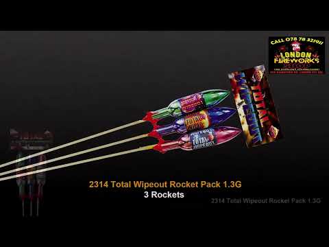 Total Wipeout Rockets Pack of 3