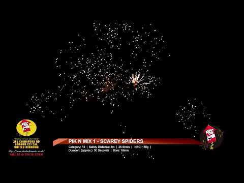 Pik N Mix Scary Spiders Thrill 25 shots Barrage Cake