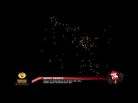 Merry Berrys 25 shots Barrage Cake