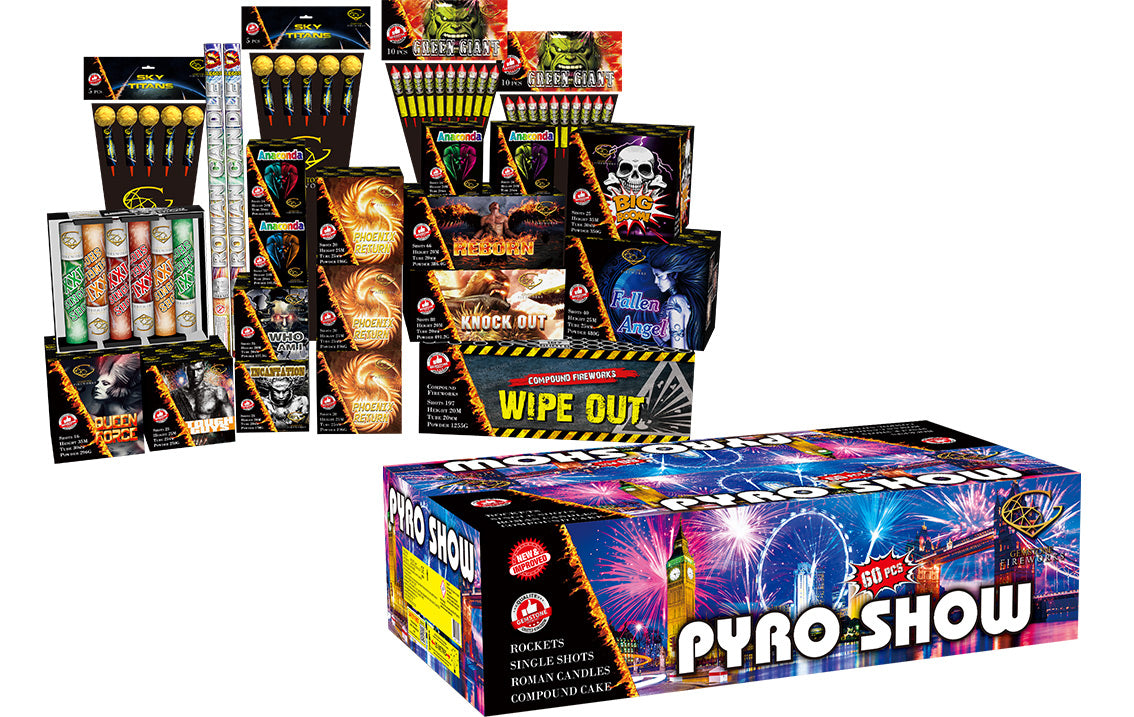 Pyro Show Mega Selection 60 PCS