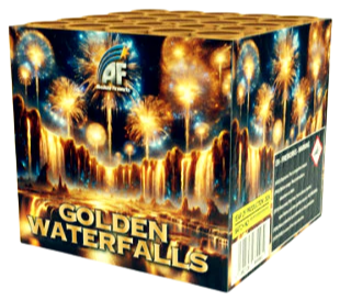 Golden Waterfall 25 shots Barrage Cake