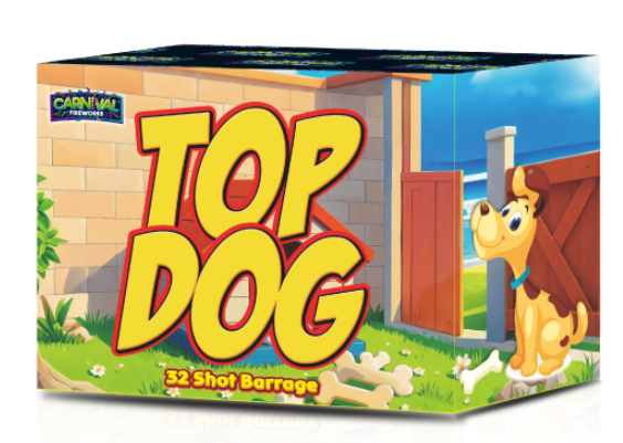 Top Dog 32 shots Barrage Cake