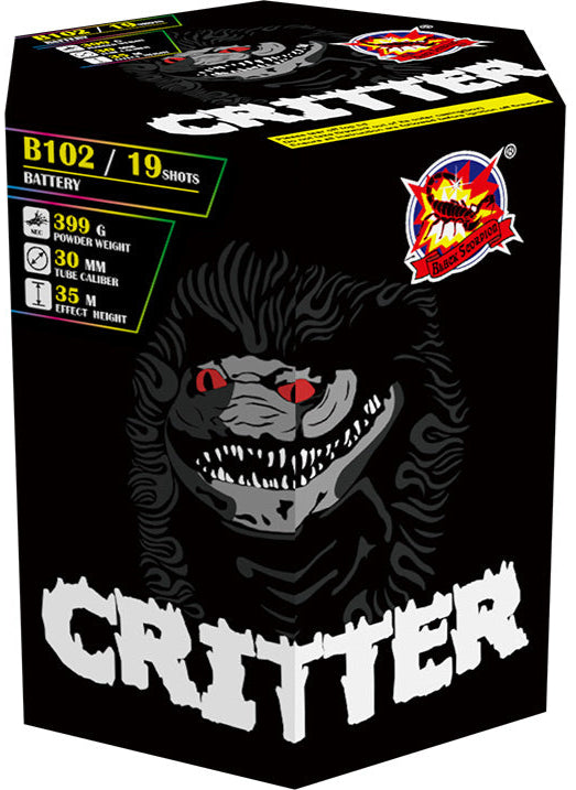 Critter 19 shots Barrage Cake