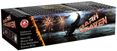 Dark Heaven 254 shots Barrage Cake