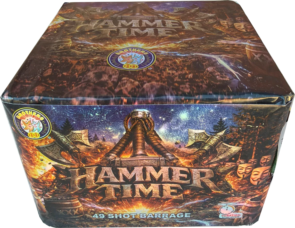 Hammer Time 49 Shot Barrage Cake