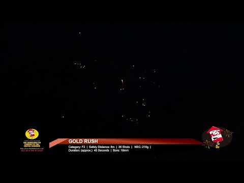 Gold Rush 36 shots Barrage Cake