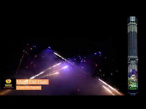 Mega Gat Gun 300 shots Roman Candles