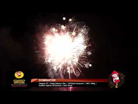 Dominator 100 shots Barrage Cake