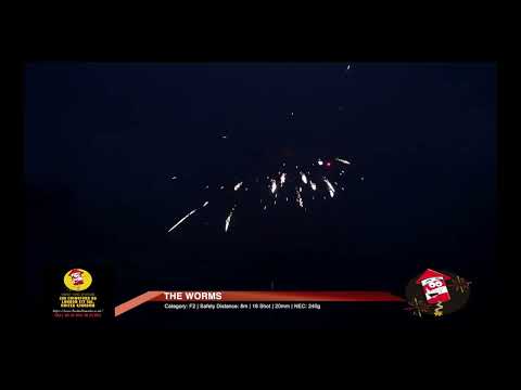 The Worms 16 shots Barrage Cake