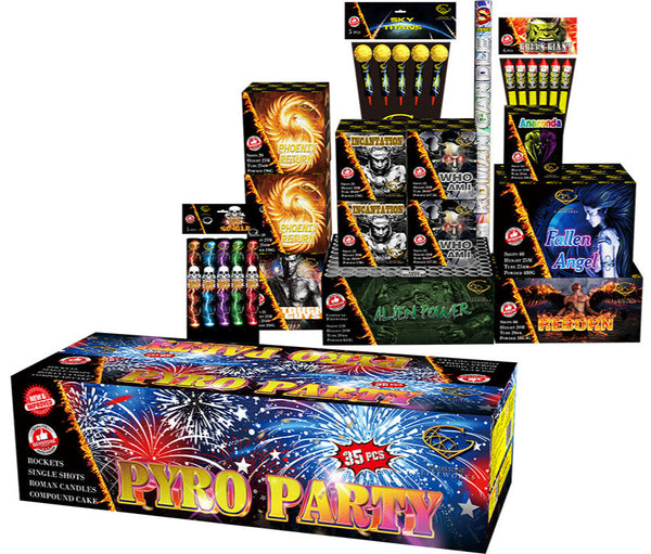 Pyro Party Selection Box — 1.3G Display Pack | London Fireworks