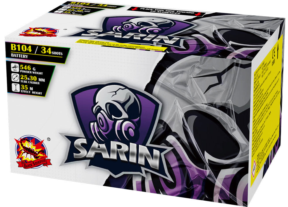 Sarin 34 shots Barrage Cake
