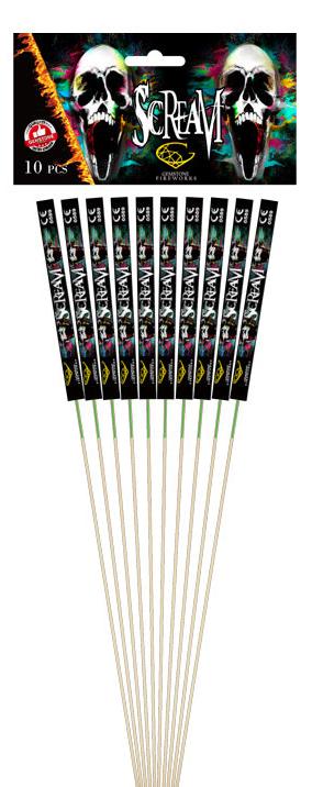 Scream (10 Pack) Rockets – London Fireworks Shop