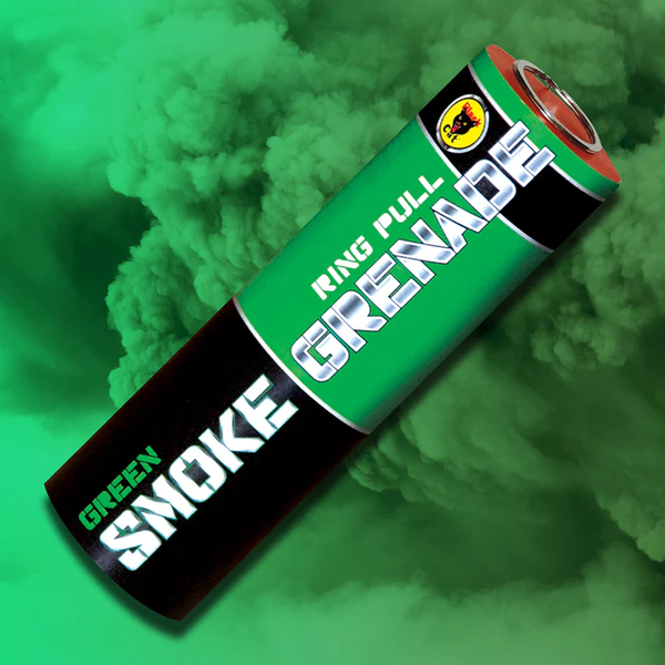 Ring Pull Smoke Grenade - Green