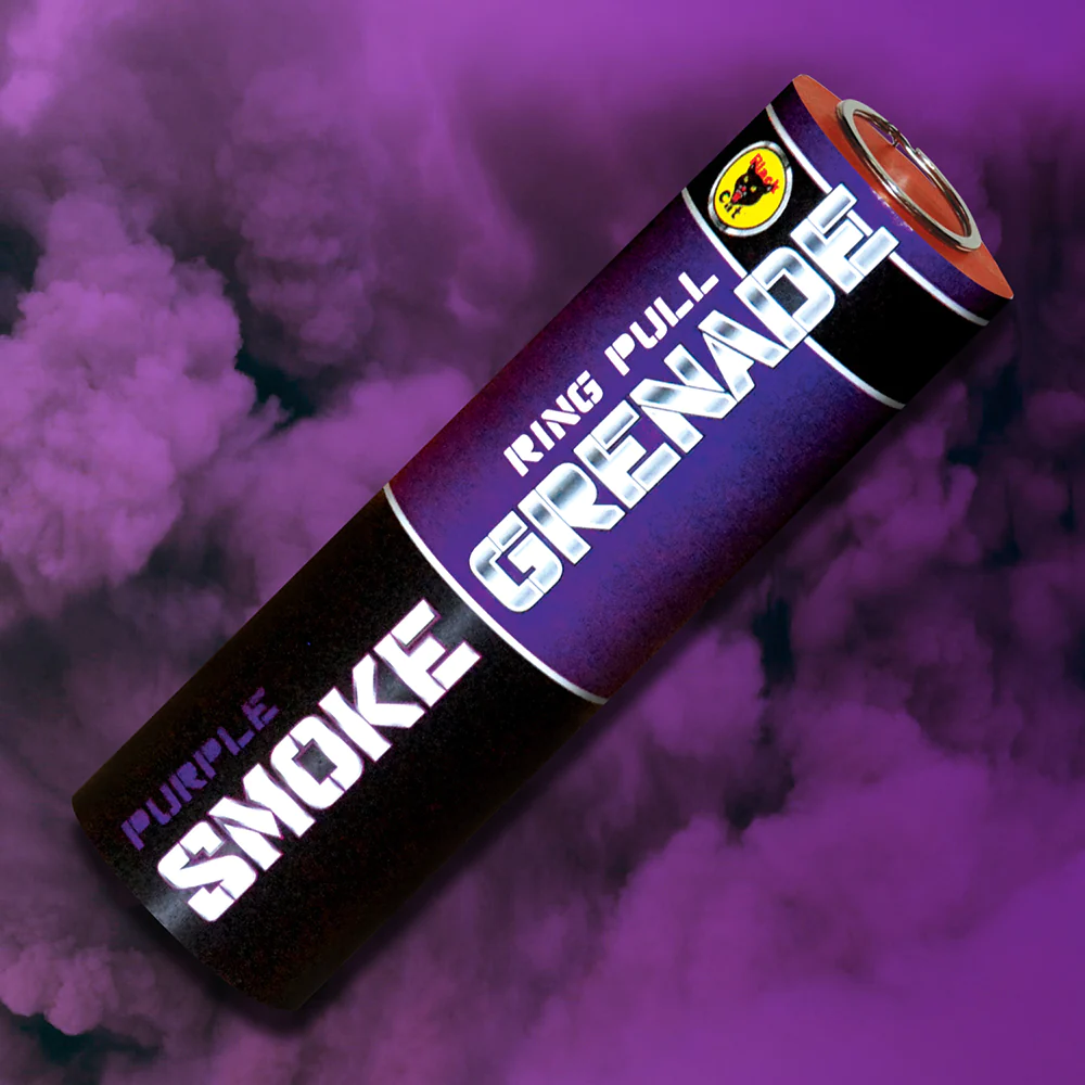Ring Pull Smoke Grenade - Purple