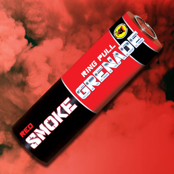 Ring Pull Smoke Grenade - Red