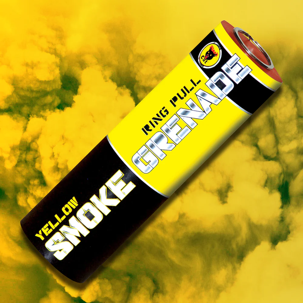 Ring Pull Smoke Grenade - Yellow