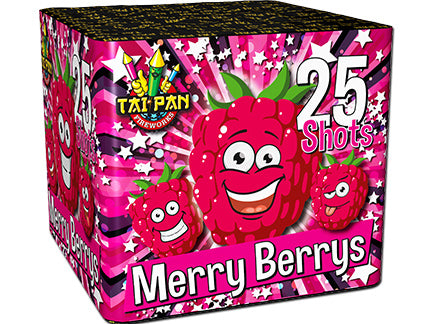 Merry Berrys 25 shots Barrage Cake
