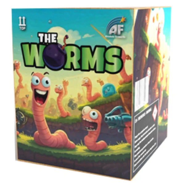 The Worms 16 shots Barrage Cake