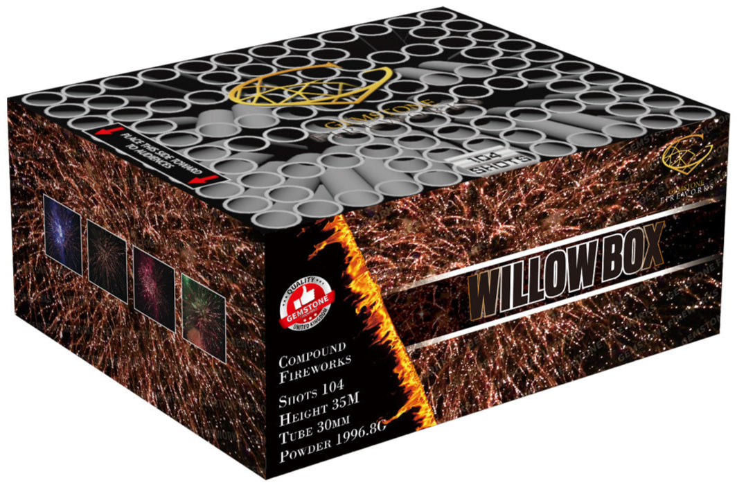 WILLOW BOX 104 shots Barrage Cake