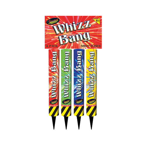 WHIZZ BANG Shot Tubes (4 Pack) Roman Candles