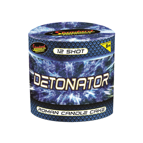 DETONATOR 12 Shot Roman Candle Cake