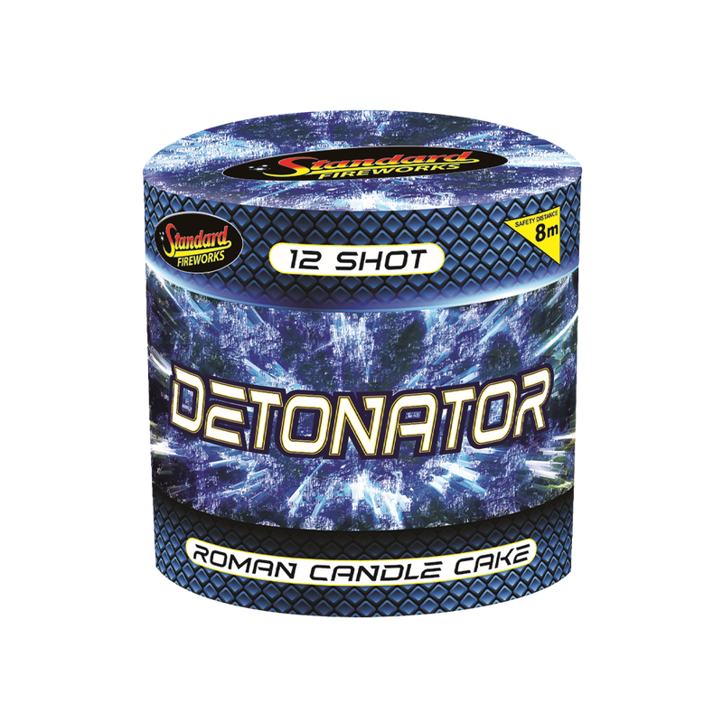 DETONATOR 12 Shot Roman Candle Cake