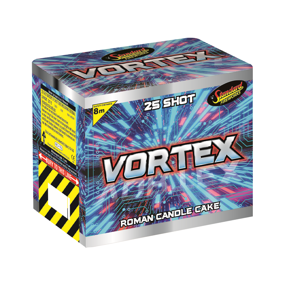 VORTEX 25 Shot Roman Candle Cake