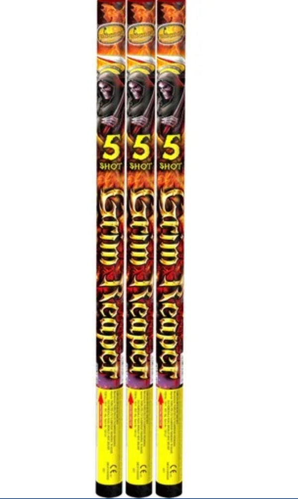 GRIM REAPER 5 shot Roman Candles (3-Pack)