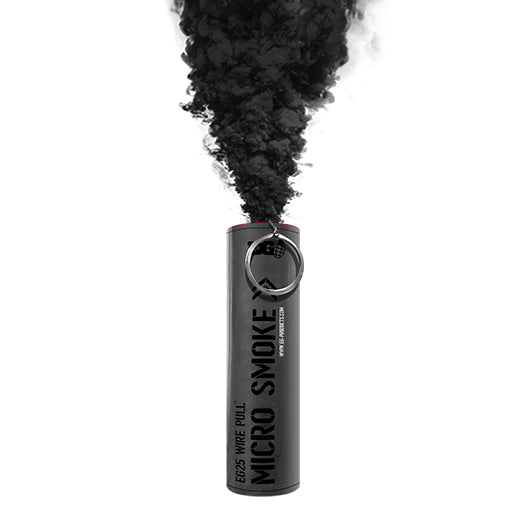 EG25 Wire Pull Micro Smoke Grenade - Black