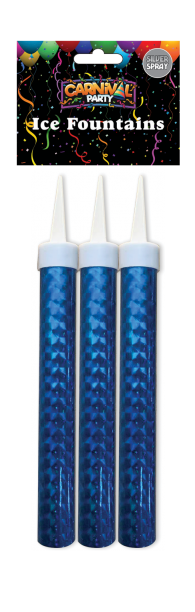 Ice Fountain 3pce - Blue Wrapper – London Fireworks Shop