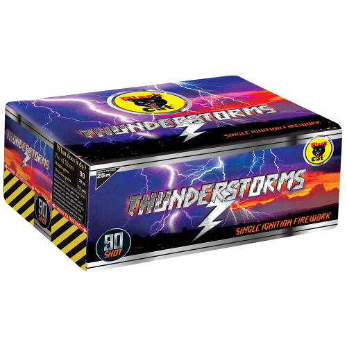 Thunderstorms 90 Shot Single Ignition Barrage Cake