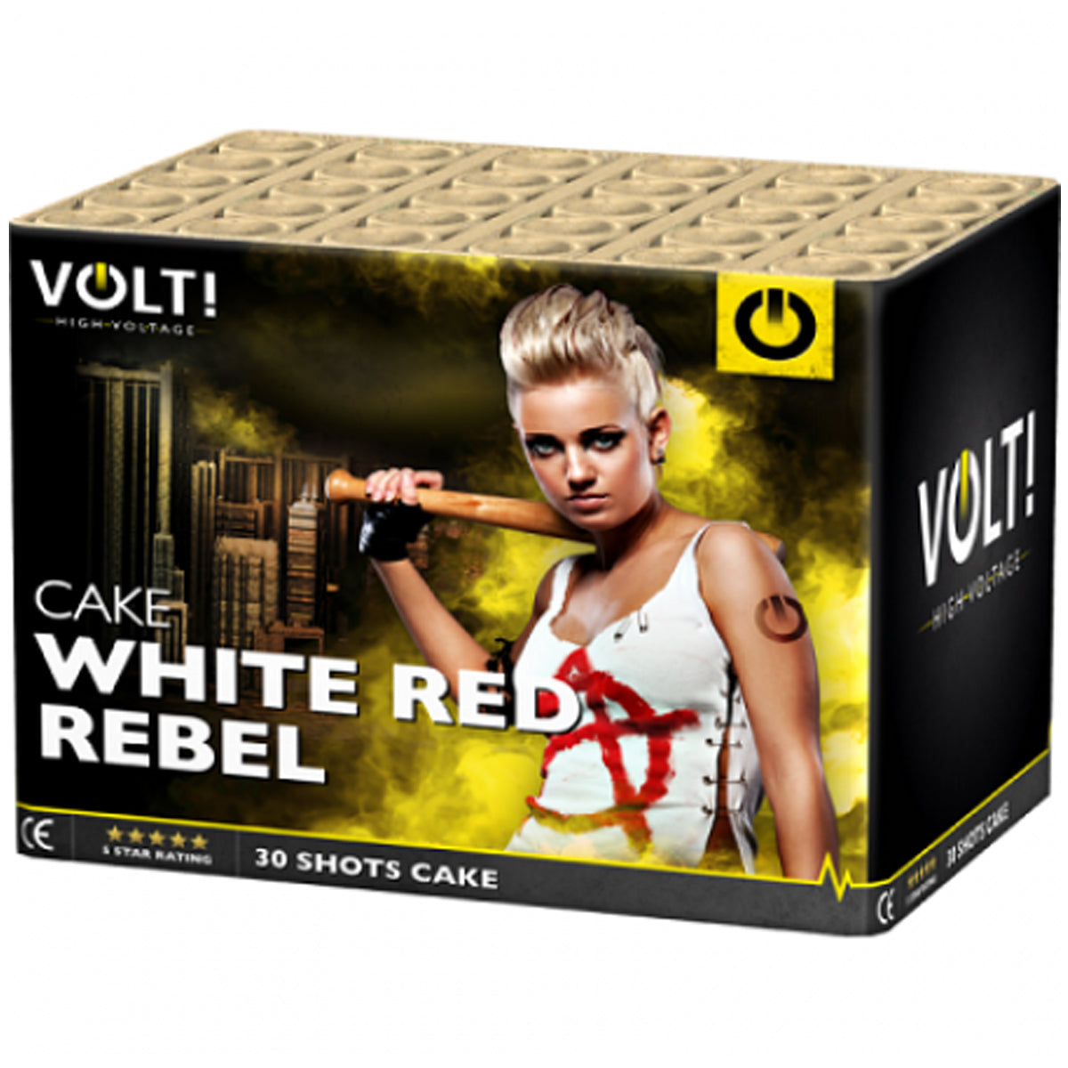 White Red Rebel 30 shots Barrage Cake – London Fireworks Shop