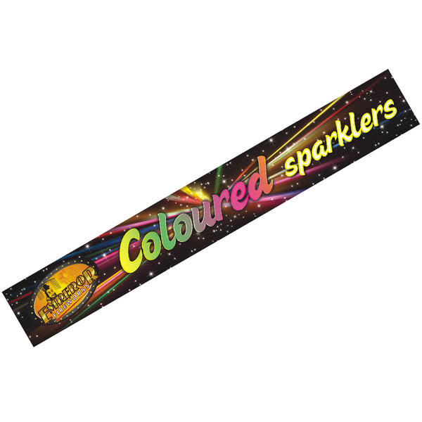 COLOURED 10" (5PK) Sparklers