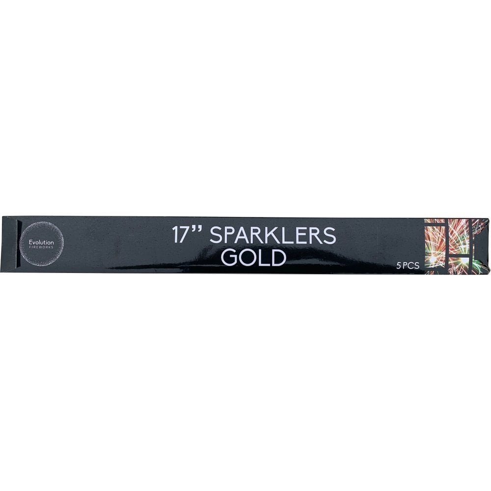 17" Gold Sparklers 17" (5 Pack) Sparklers
