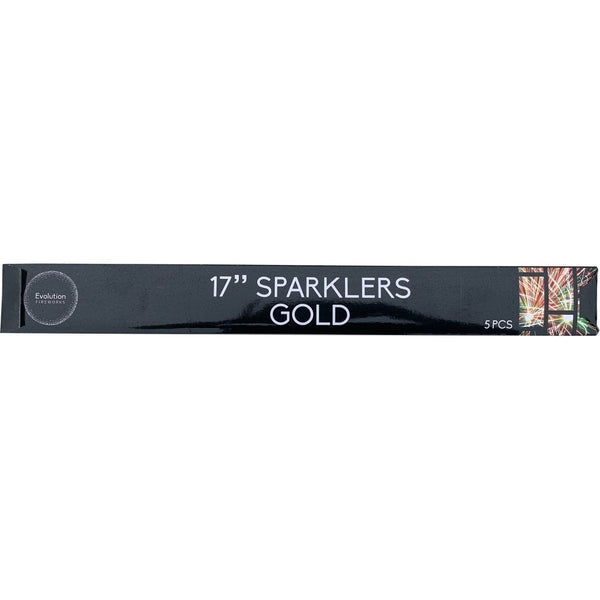 17" Gold Sparklers 17" (5 Pack) Sparklers