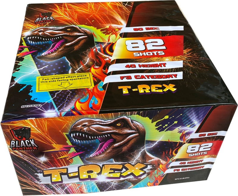 T-Rex 82 Shot Barrage Cake – London Fireworks Shop