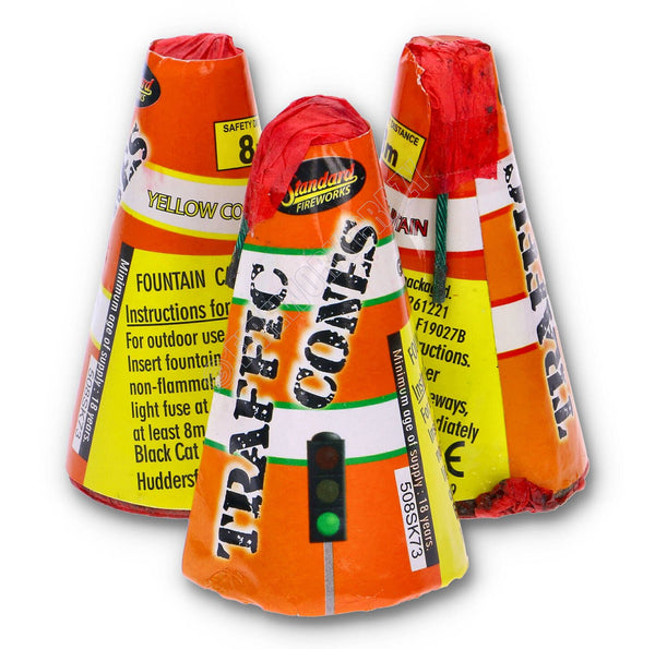 TRAFFIC CONES Fountains 3 pack
